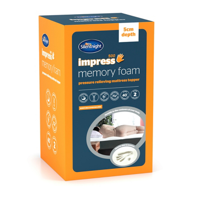 George Silentnight Impress 5cm Mattress Topper - White