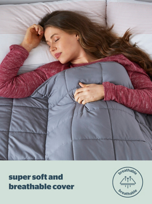 Silentnight Wellbeing Collection Weighted Blanket - 6.8kg | Home | George  at ASDA