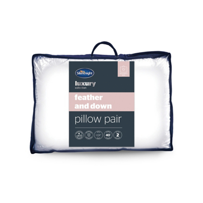 George Silentnight Duck Feather & Down Pillows - 2 Pack - White