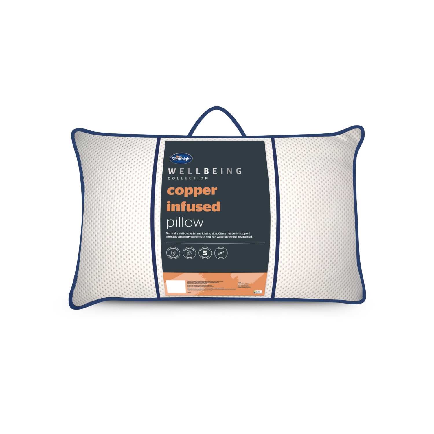 Silentnight Wellbeing Collection Copper Pillow