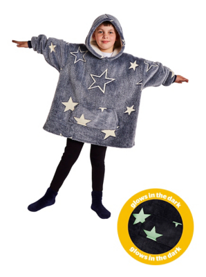 Silentnight Snugsie Kids Glow in the Dark Oversized Hooded Blanket | Home |  George at ASDA