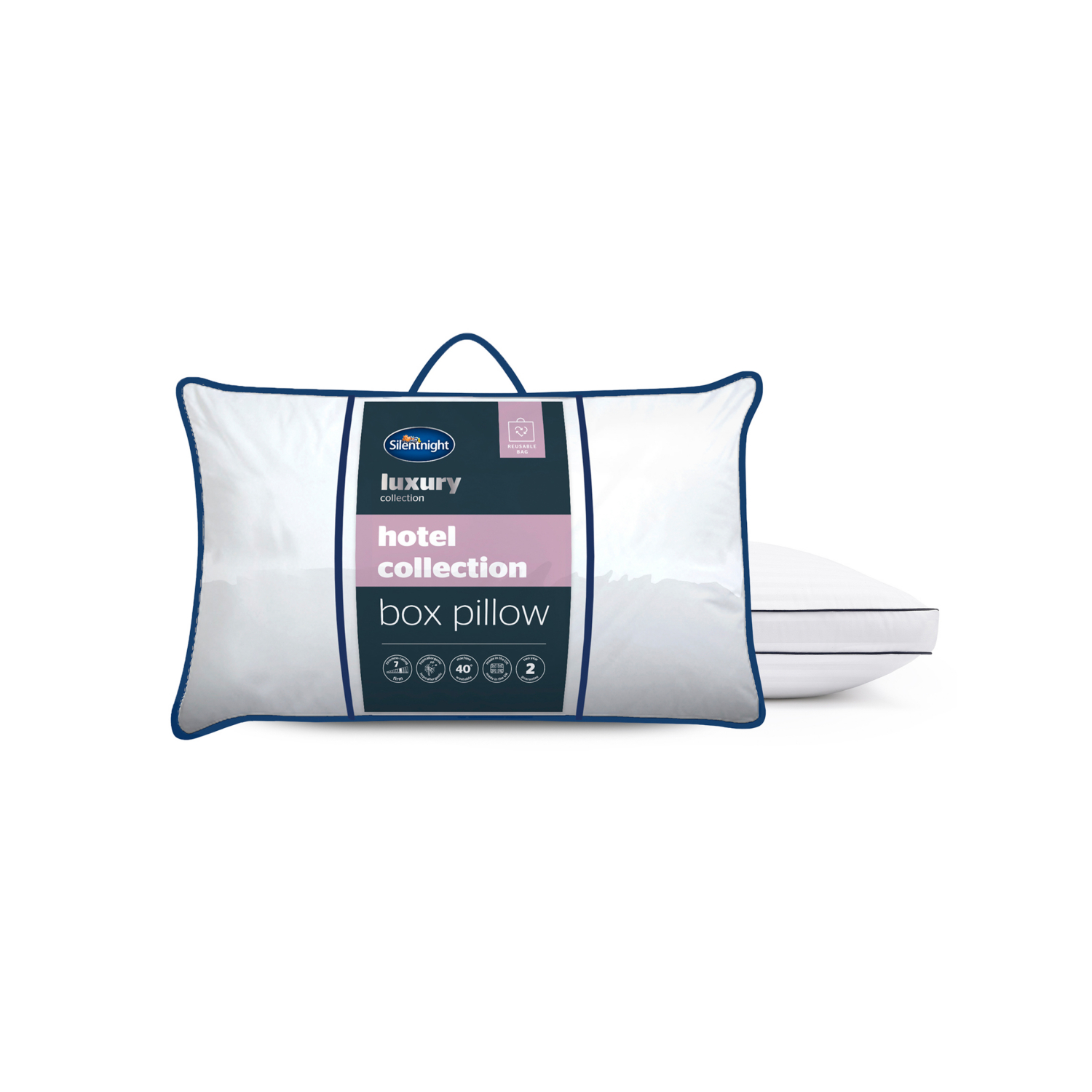 Silentnight White Hotel Collection Box Pillow
