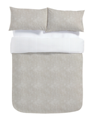 Silentnight Reversible Duvet Set Kirby Stripe Home at ASDA