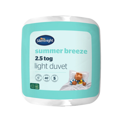 George Silentnight Summer Breeze Duvet - 2.5 Tog - White