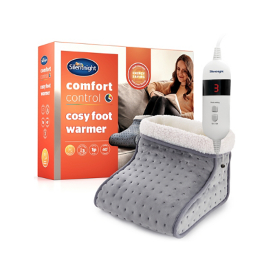 Silentnight Winter Warmer Heated Foot Warmer - Grey
