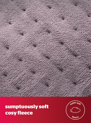 Silentnight Luxury Heated Throw - Grey | Home | George at ASDA