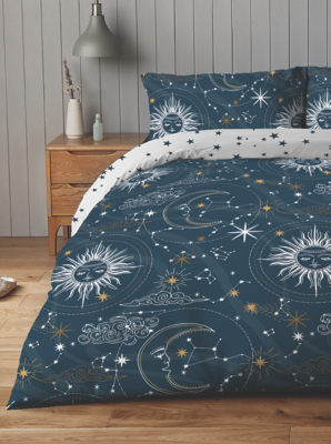 Silentnight Cotton Rich Reversible Duvet Set Celestial Home