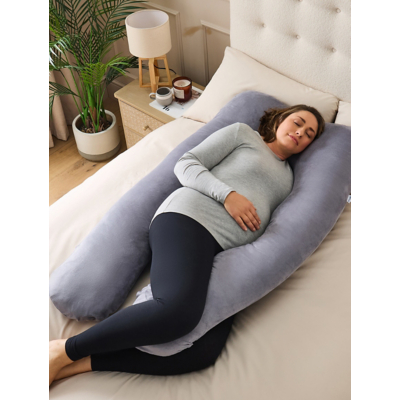 George Silentnight Body Support U-Shaped Pregnancy Pillow - Grey