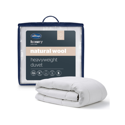 Silentnight Heavyweight Wool Duvet - Super King / White