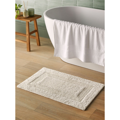 George Silentnight White Supersoft Bath Mat - White