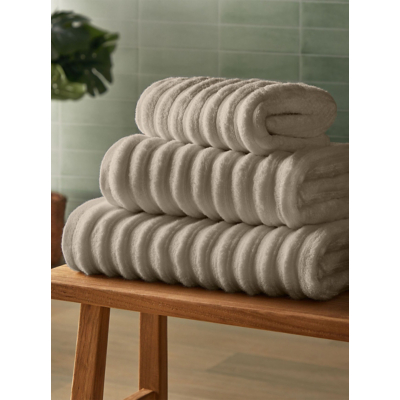George Silentnight Natural Ribbed Cotton Towel Range