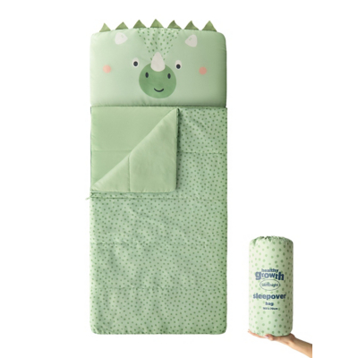 George Silentnight Healthy Growth Dinosaur Sleepover Bag - Green