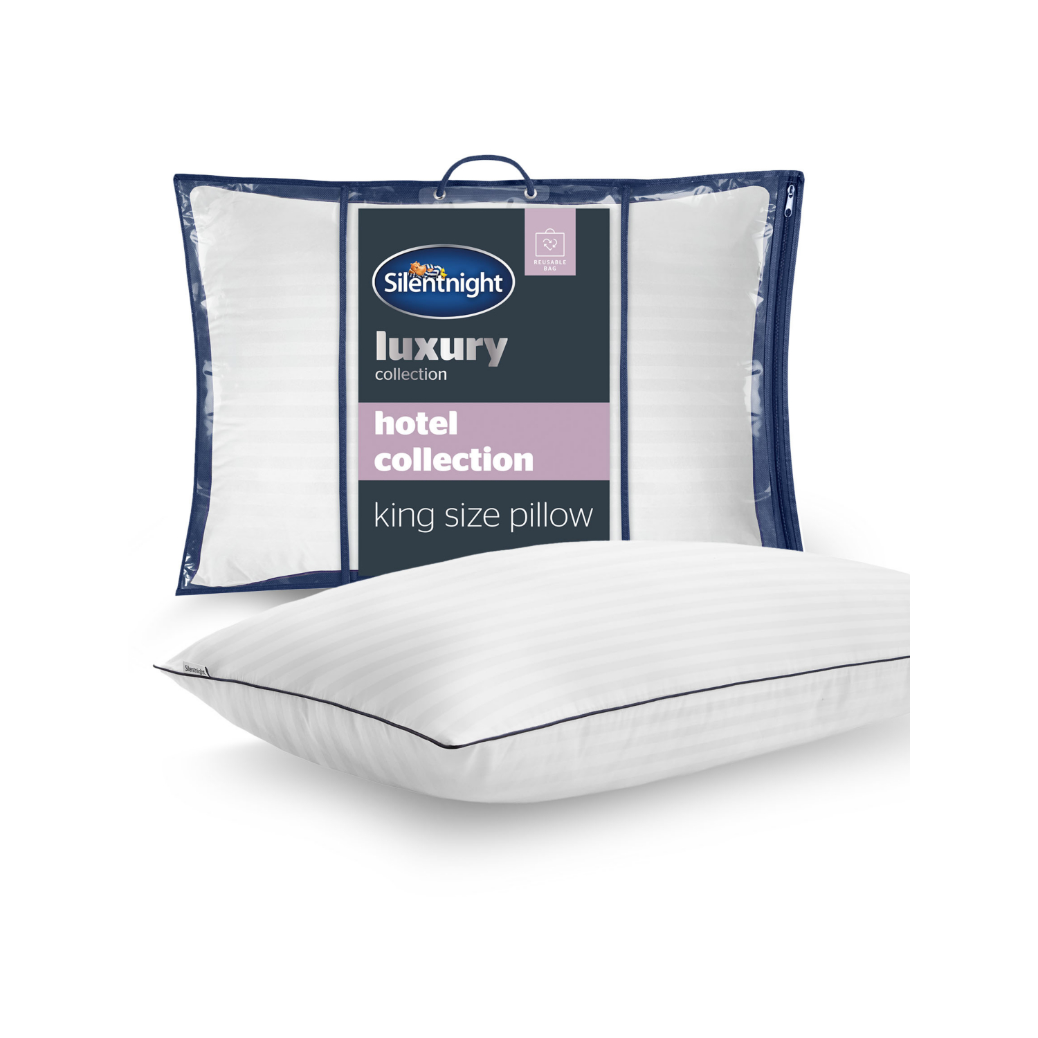 Silentnight White Hotel Collection King Pillow
