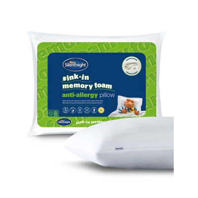 George Silentnight Sink-In AntiAllergy Memory Foam Pillows - White
