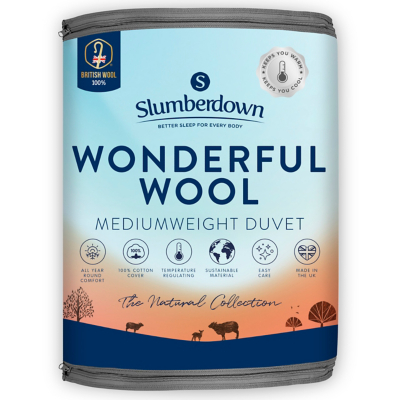 Slumberdown Wonderful Wool All year round Medium weight Duvet Home