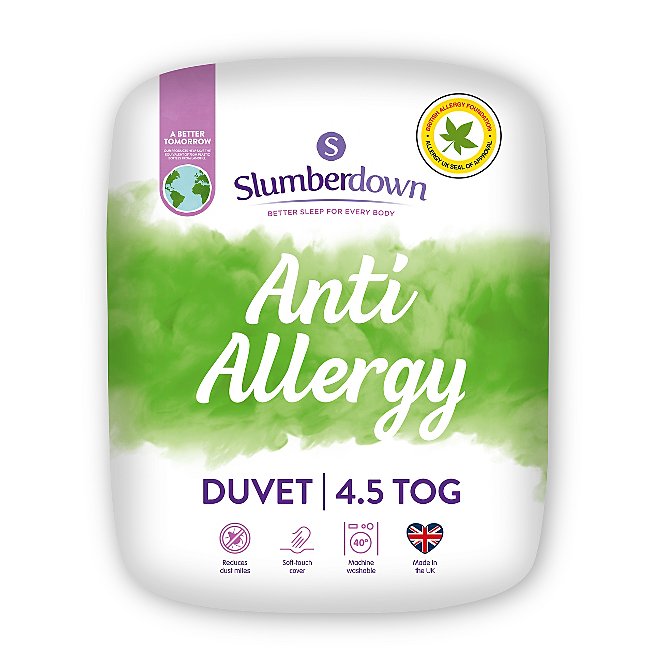 15 TOG 13.5 Details about   Slumber Deluxe Anti Allergy Duvet Double 4.5 Tog Summer Cool 10.5 