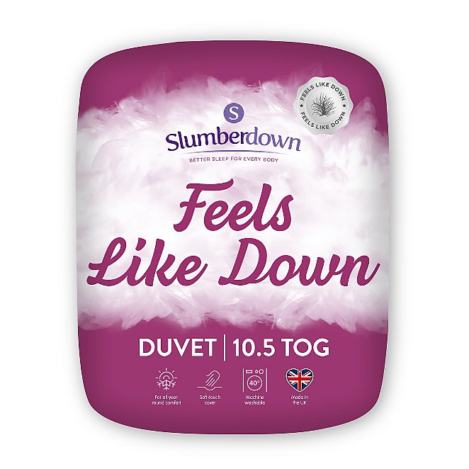 Slumberdown Feels Like Down Duvet 10 5 Tog Home George