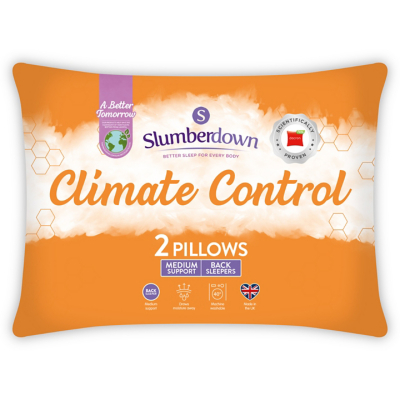 Slumberdown Climate Control Medium pillow pair Home at ASDA