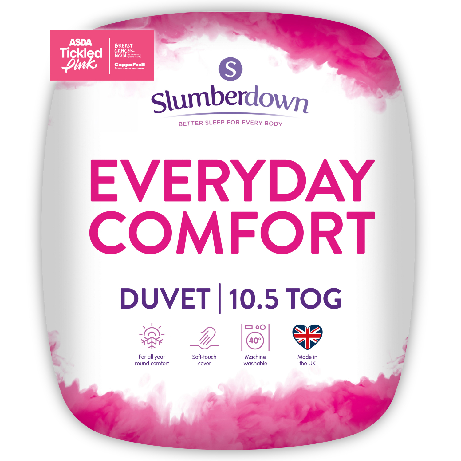 Comfort White Slumberdown Everyday Duvet 10.5 Tog - Double