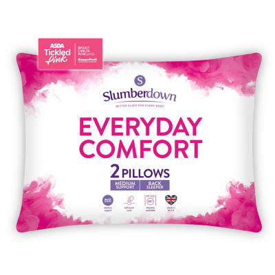 George Slumberdown Everyday Comfort Pillow Pair - White