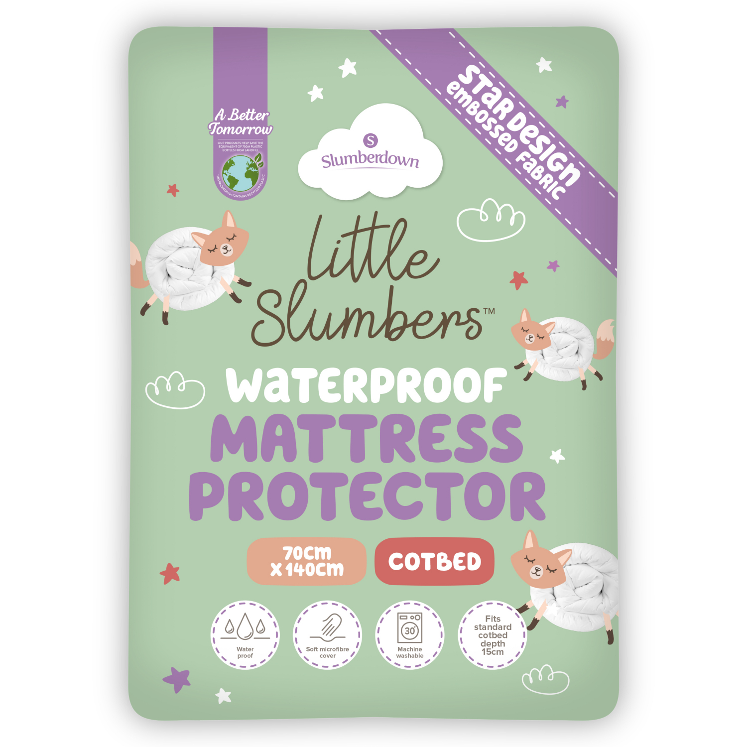 George White Little Slumbers Cot Bed Mattress Protector