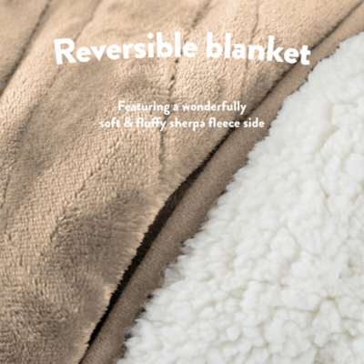 Slumberdown Cosy Snug Heated Throw Mole 130cm x 160cm