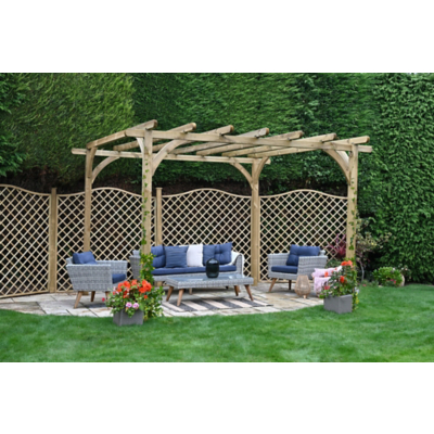 Pressure Treated Timber Ultima Pergola Kit 3600mm x 3600mm
