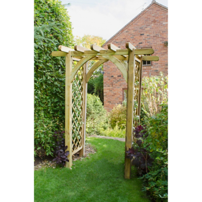 George Forest Garden Ultima Pergola Arch - Brown
