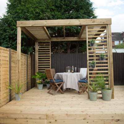George Forest Garden Dining Pergola - Timber