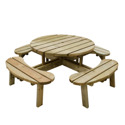 Circular Picnic Table Pressure Treated 2060 x 720 x 2060mm