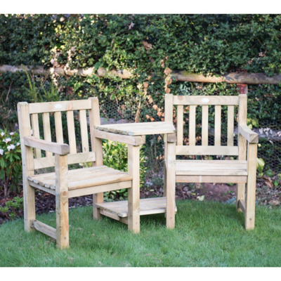 George Forest Garden Harvington Love Seat - Timber