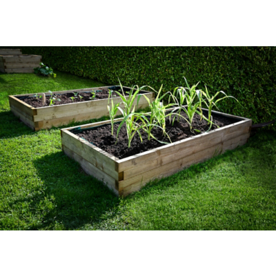 George Forest Garden Caledonian Rectangular Raised Bed 90 x 180cm - Timber