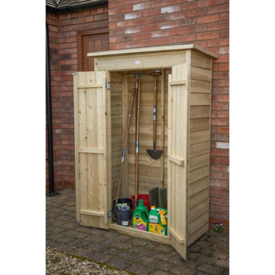 Forest Garden Pressure Treated Pent Tall Garden Store