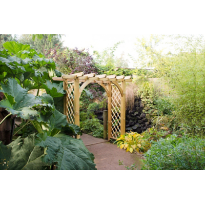 Forest Garden Large Ultima Pergola Garden Arch - 2400 x 1360mm