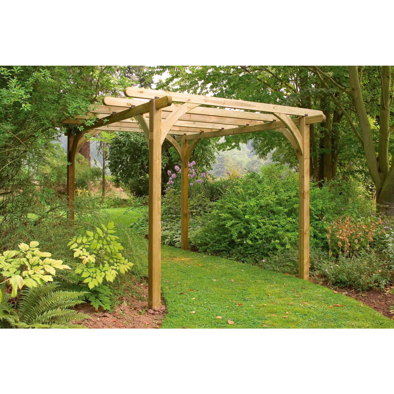 Forest Garden Brown Ultima Pergola - 2.4 X 2.4M