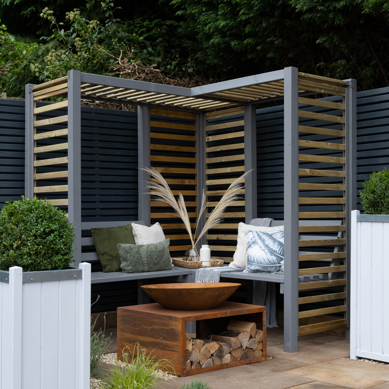 Forest Garden Timber Firenze Corner Arbour