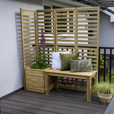 5' x 1'9 Forest Modular Wooden Garden Seating Set Number 1 (1.53m x 0.53m)