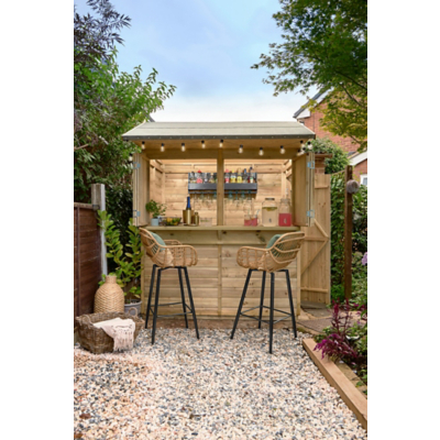 6' x 4' Forest 25yr Guarantee Shiplap Pressure Treated Garden Bar (1.99m x 1.88m)