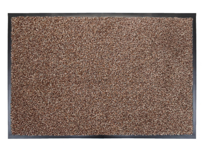 Mighty Mat Plush Barrier Mat 80x120cm Light Brown Home at ASDA