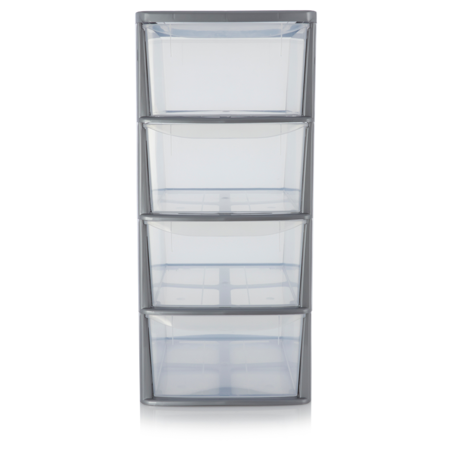 George Silver 4 Drawer Storage Unit