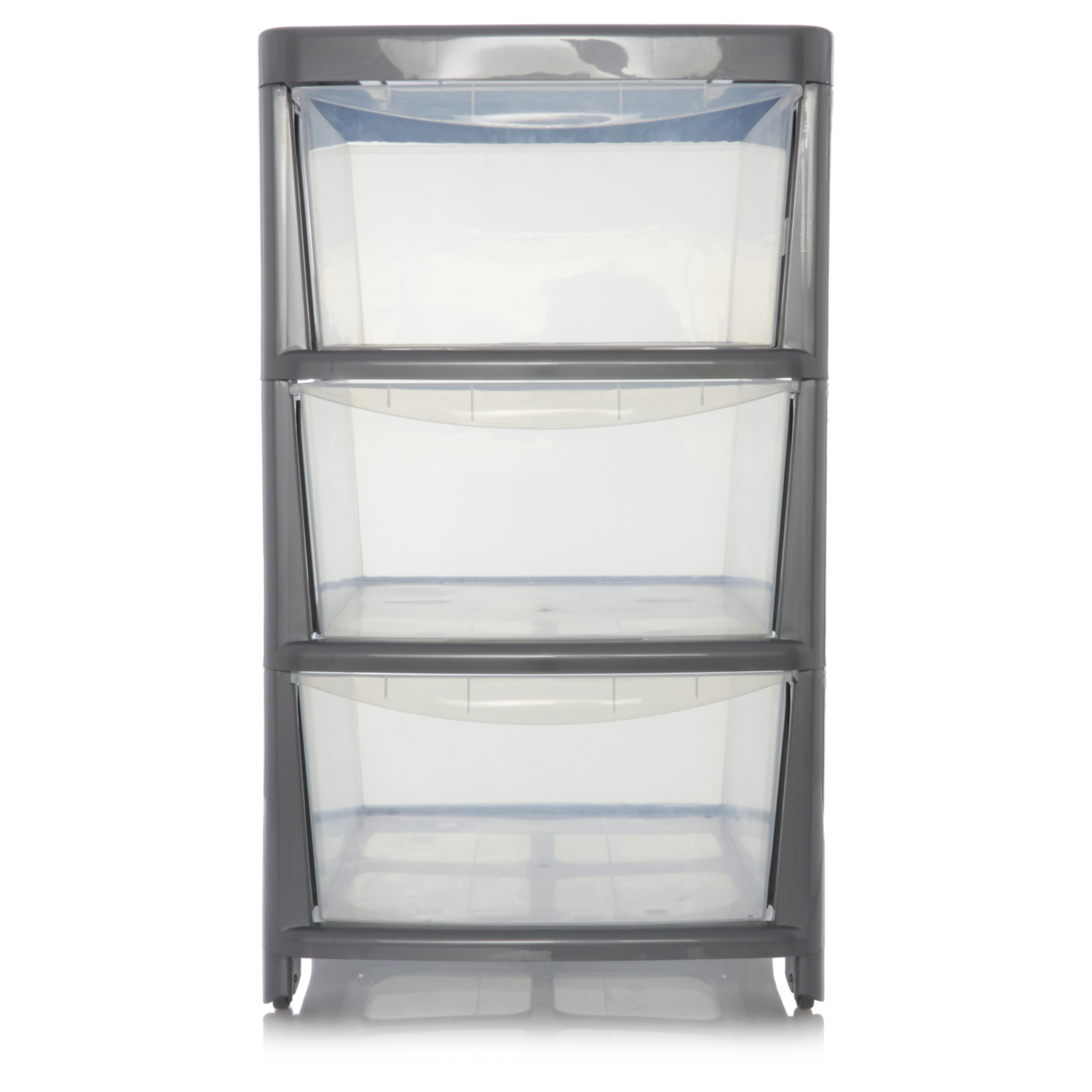 George Silver 3 Drawer Medium Storage Unit