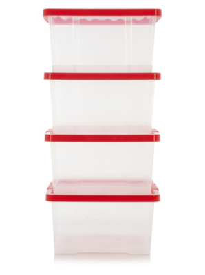 red storage boxes with lids