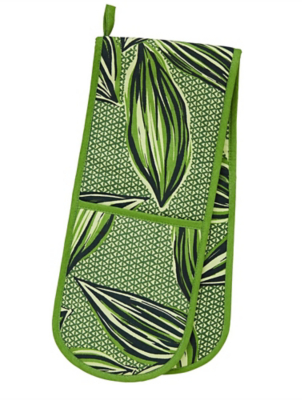 Ulster Weavers Geo Leaves 100 Cotton Double Oven Glove Home