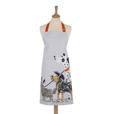 Ulster Weavers 'Dog Days' Animal Print 100% Cotton Apron in Grey