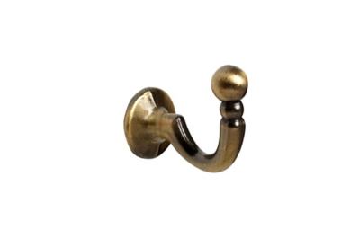 Speedy Antique Brass Palma Ball Tiebacks Hooks Pk 2