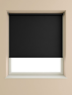 Speedy Black 175cm Drop Blackout Roller Blind