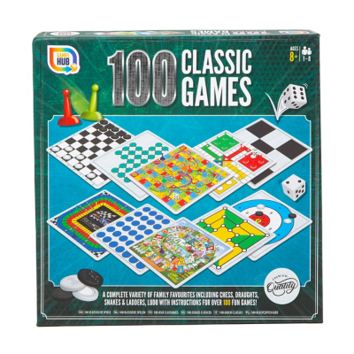 100 Giochi Classici Compendio – Collezione Da Tavolo Per Famiglie: Scacchi, Dame, Ludo, Serpenti E Scale E Altri - 3