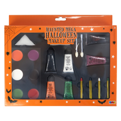 Ligtmor Halloween Schminke Set - Mit Kunstblut & Narbenwachs | Grusel Make-up Für Horror Kostüme