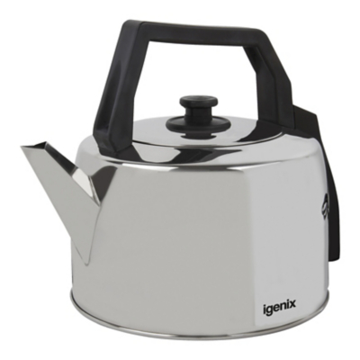 Igenix IG4350 2200W Traditional Corded 3.5L Catering Kettle - Stainless Steel, Silver