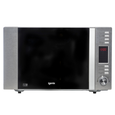 George Igenix 30 Litre 900W Stainless Steel Digital Combination Microwave - Silver